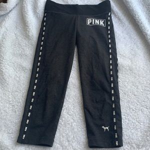 cropped pink yoga pants